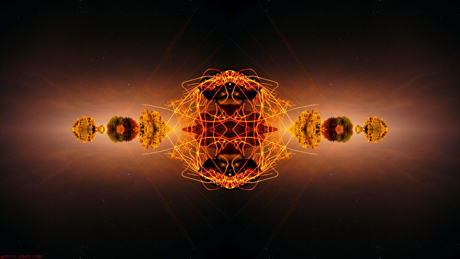 Chimney Sparks Abstract Artwork Timelapse Still Images